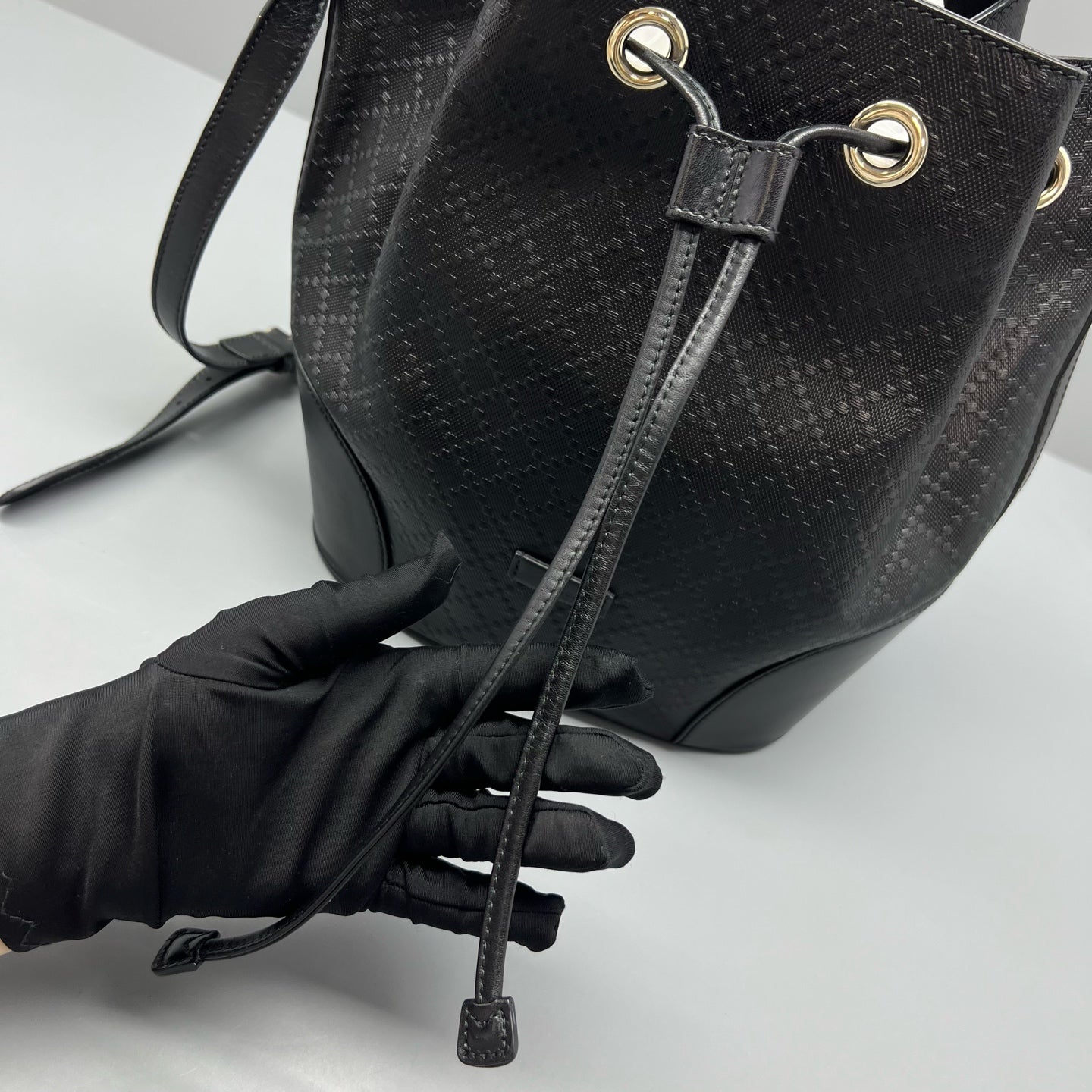 Gucci Black Bucket & Drawstring Bag