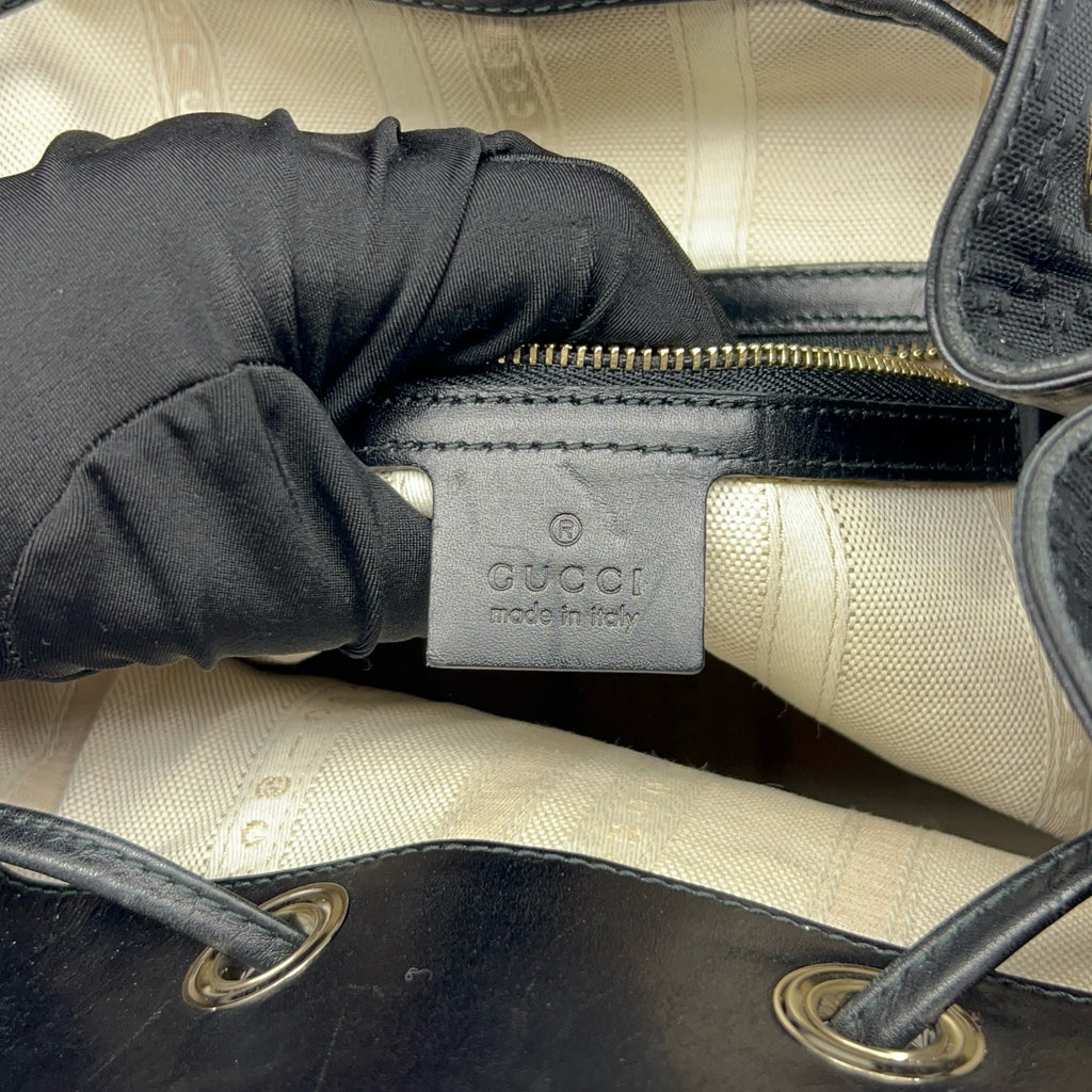 Gucci Black Bucket & Drawstring Bag