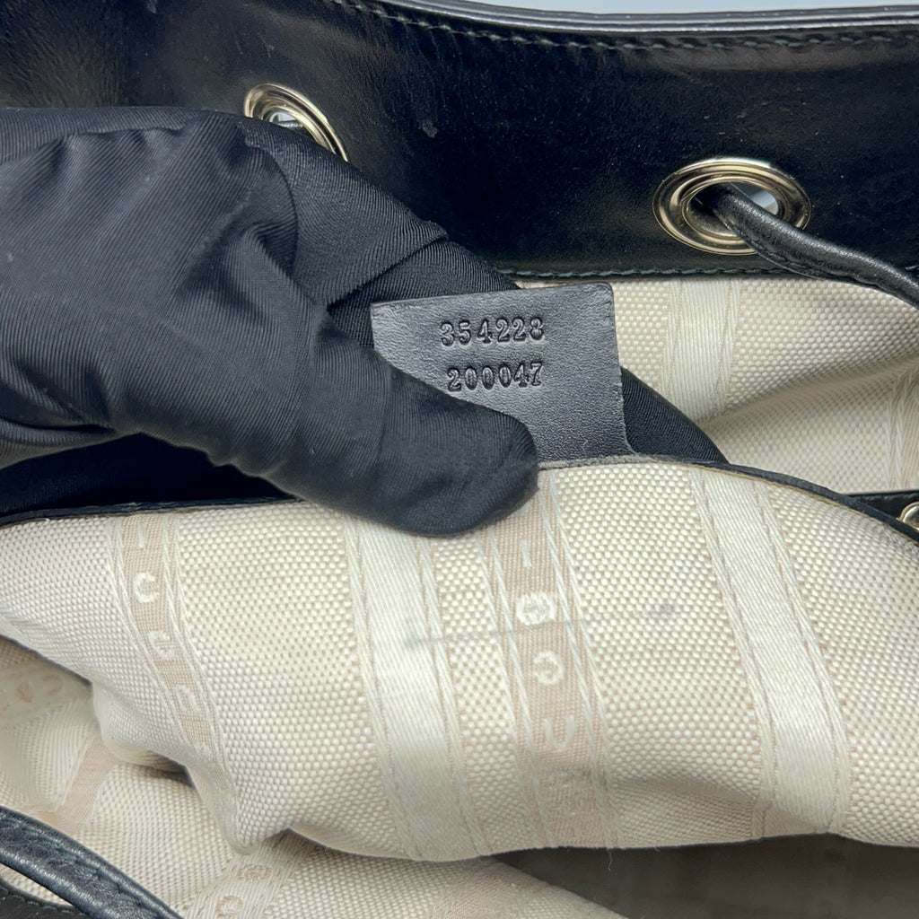 Gucci Black Bucket & Drawstring Bag