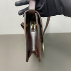 Gucci Alcantara Brown Messenger Bag