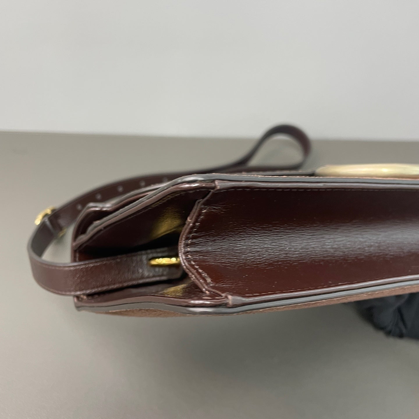 Gucci Alcantara Brown Messenger Bag