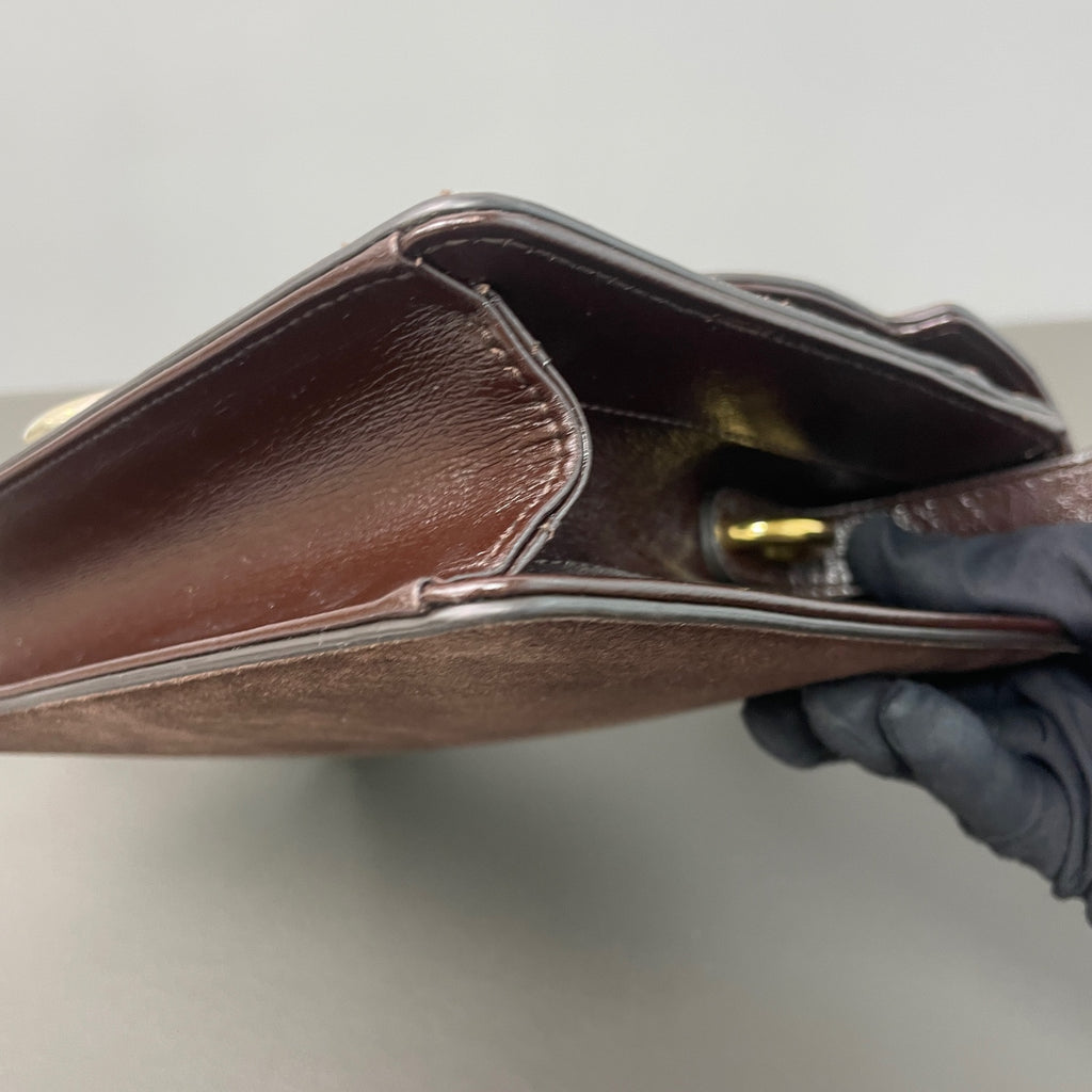 Gucci Alcantara Brown Messenger Bag
