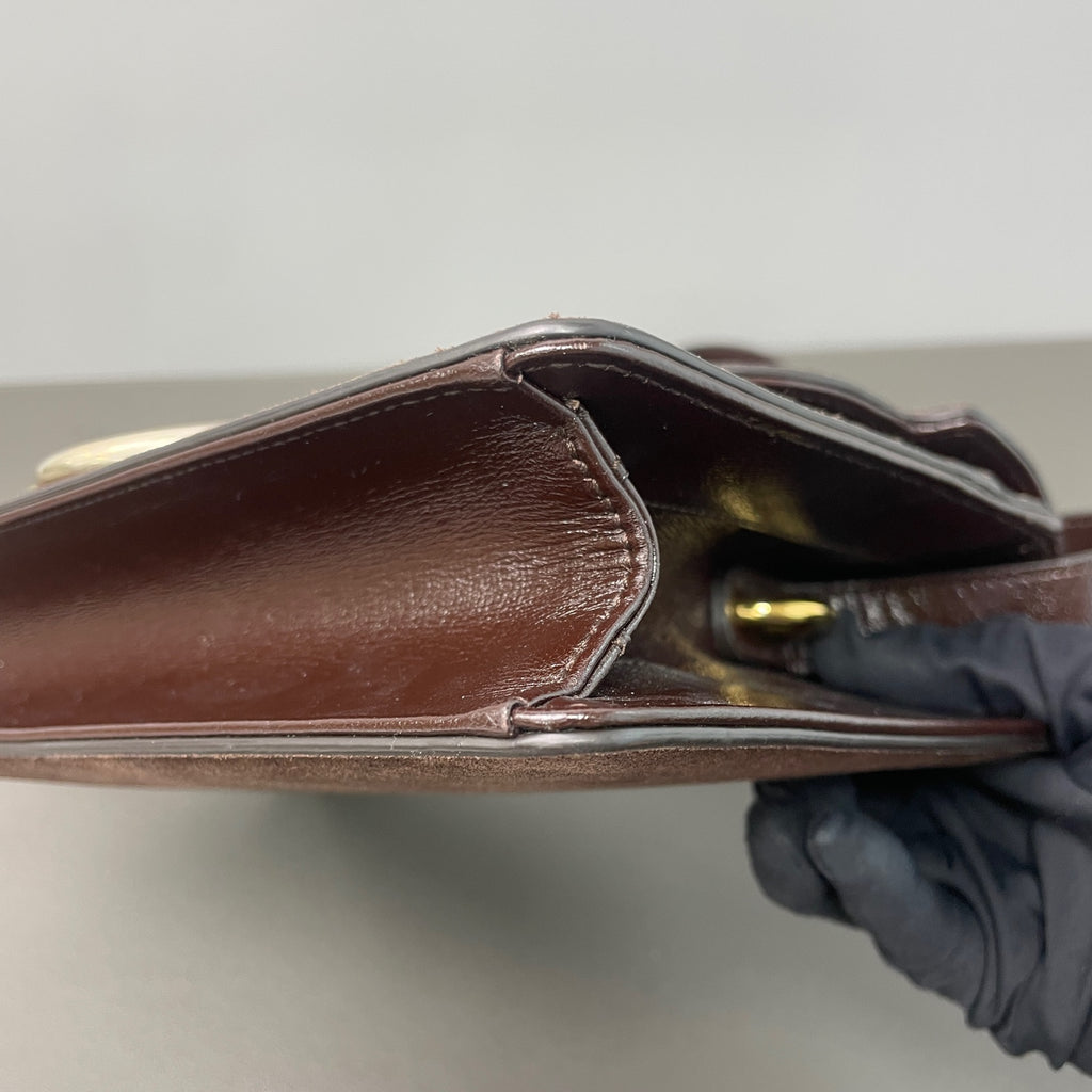 Gucci Alcantara Brown Messenger Bag