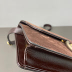 Gucci Alcantara Brown Messenger Bag