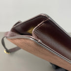 Gucci Alcantara Brown Messenger Bag
