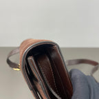 Gucci Alcantara Brown Messenger Bag