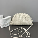 Bottega Veneta White Clutch