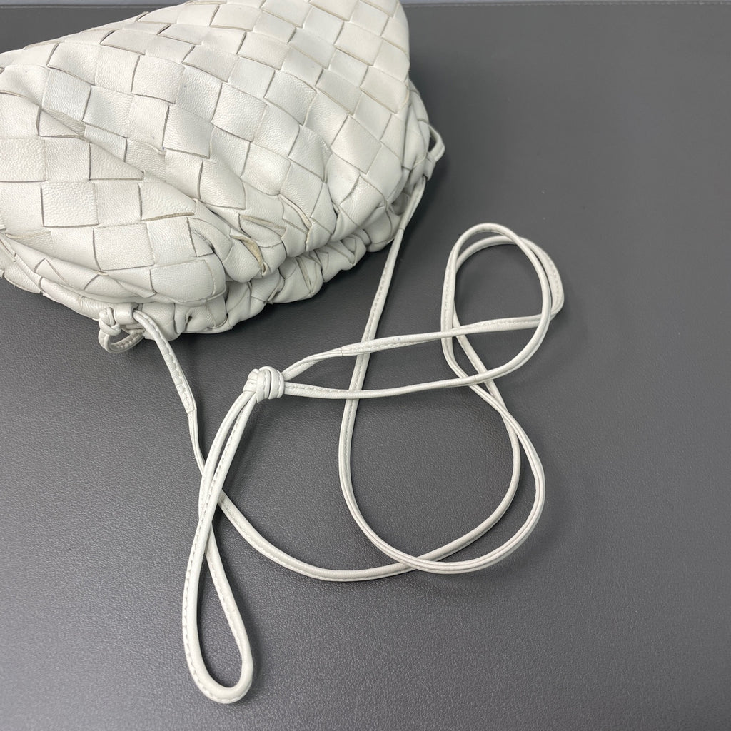 Bottega Veneta White Clutch