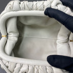 Bottega Veneta White Clutch
