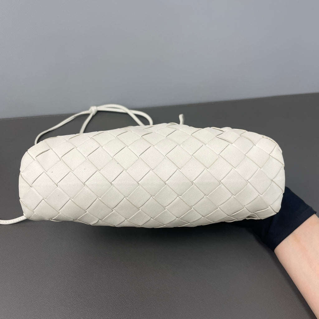 Bottega Veneta White Clutch