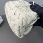 Bottega Veneta White Clutch