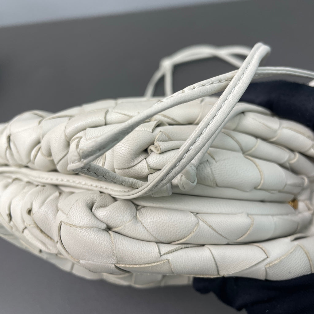 Bottega Veneta White Clutch