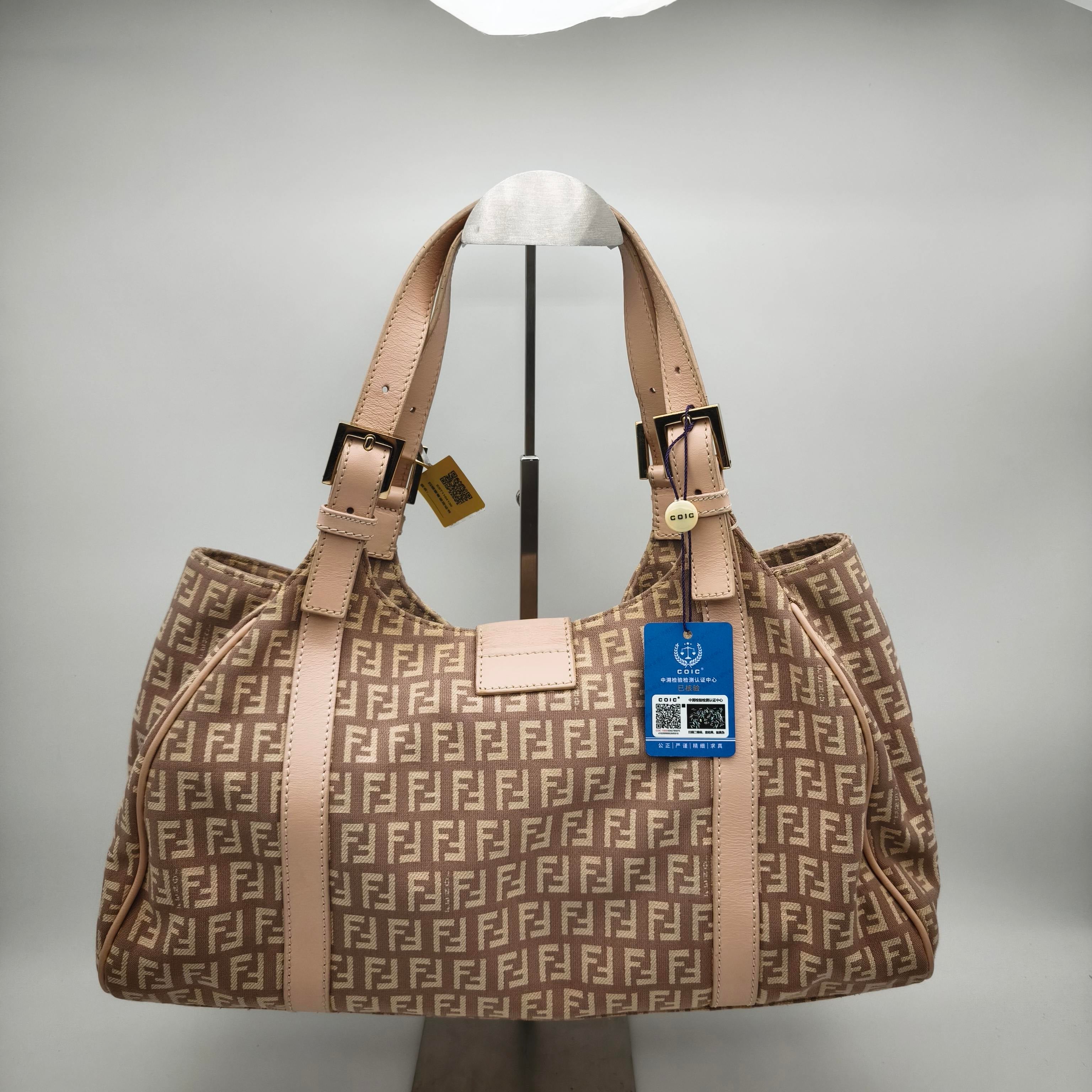 Fendi Canvas Pink Crossbody