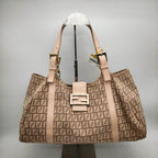 Fendi Canvas Pink Crossbody