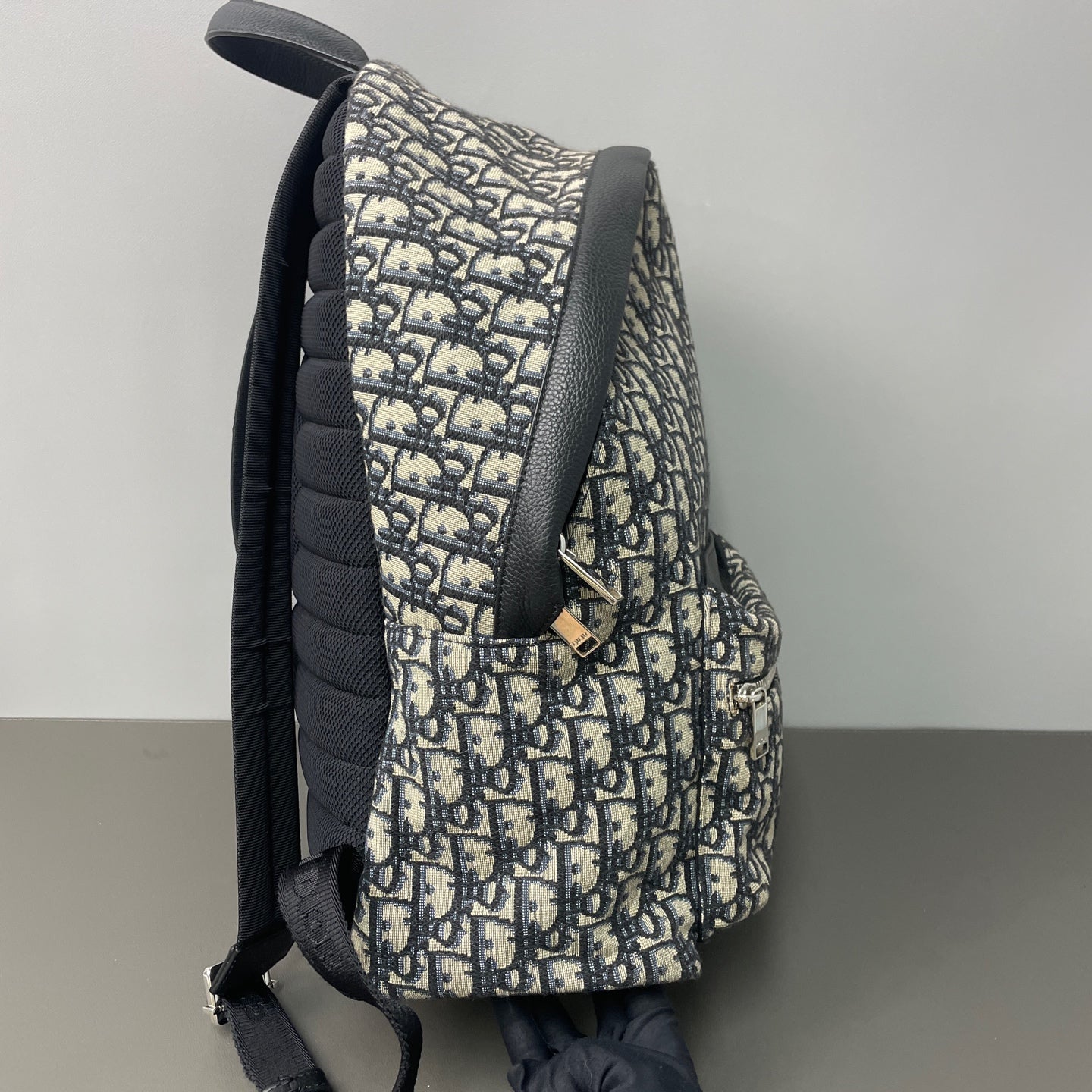 Dior Canvas Black Backpack