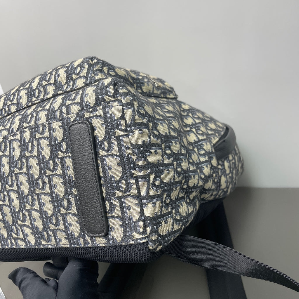 Dior Canvas Black Backpack