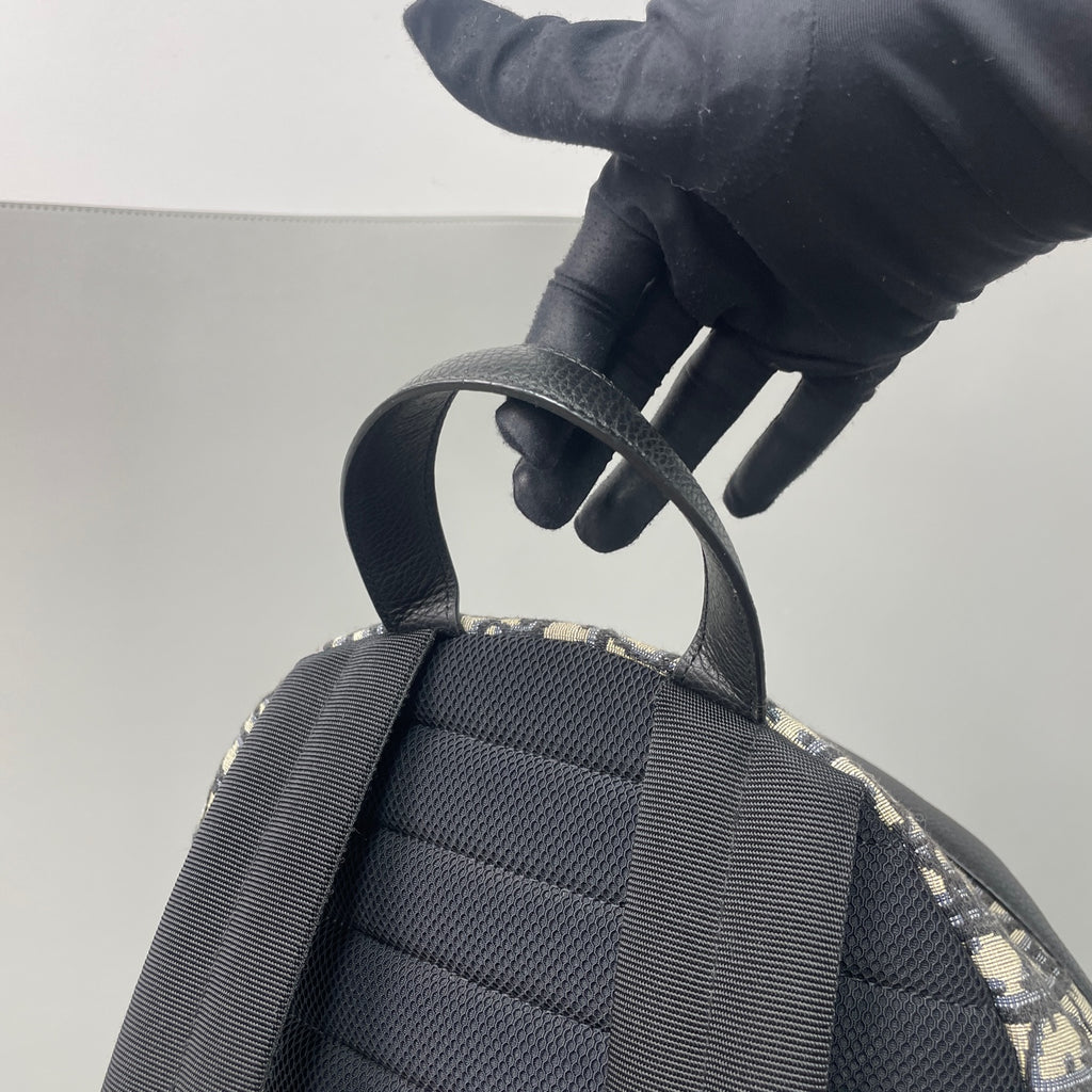 Dior Canvas Black Backpack