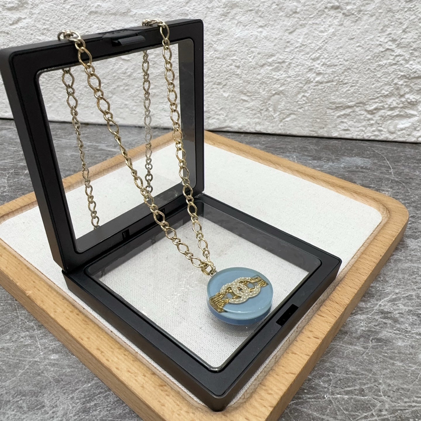 Chanel Blue Necklace