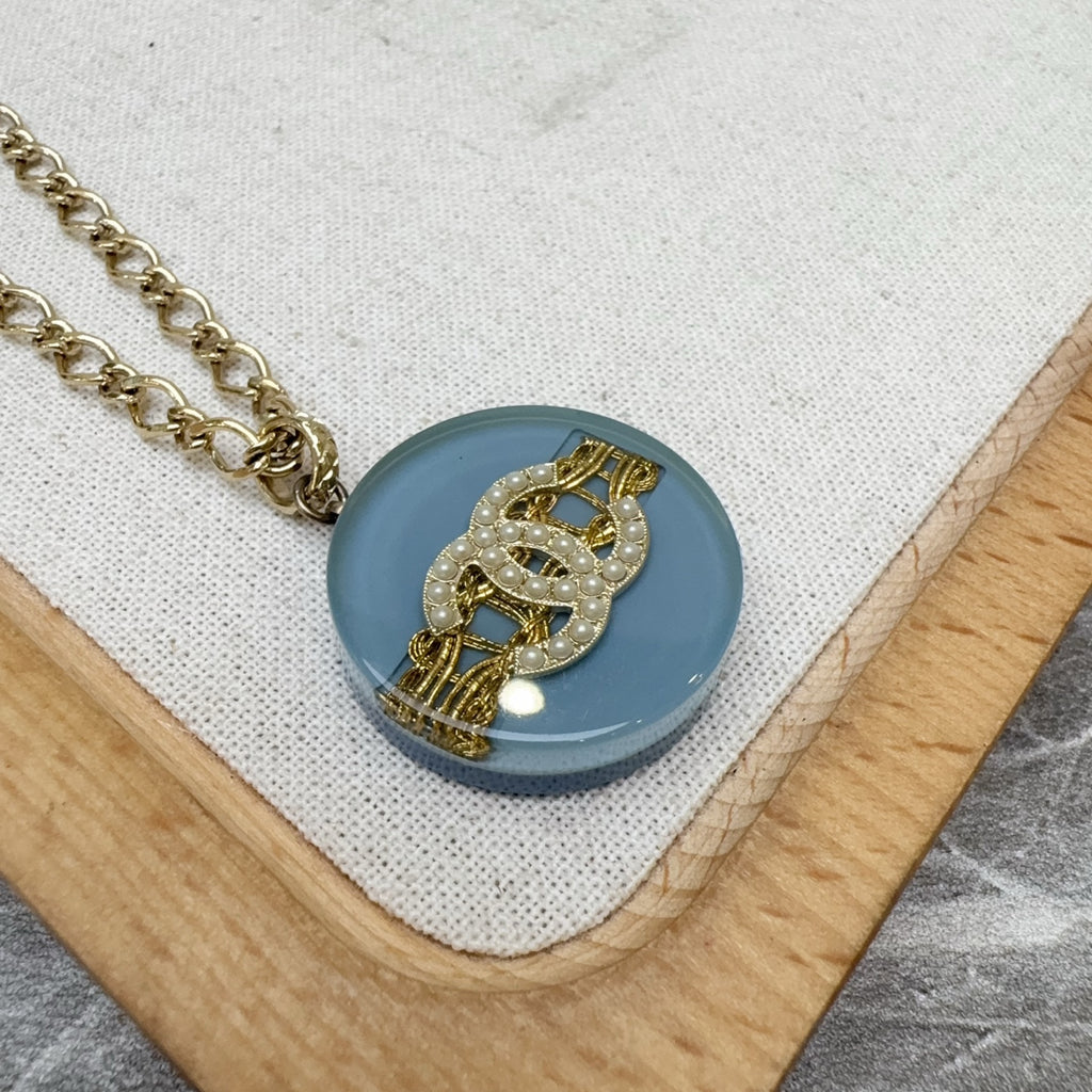 Chanel Blue Necklace