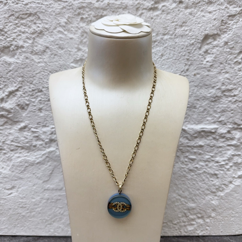 Chanel Blue Necklace