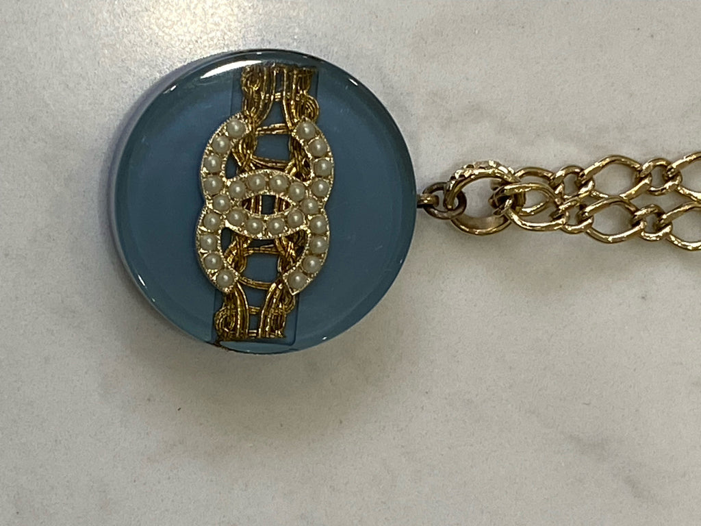 Chanel Blue Necklace