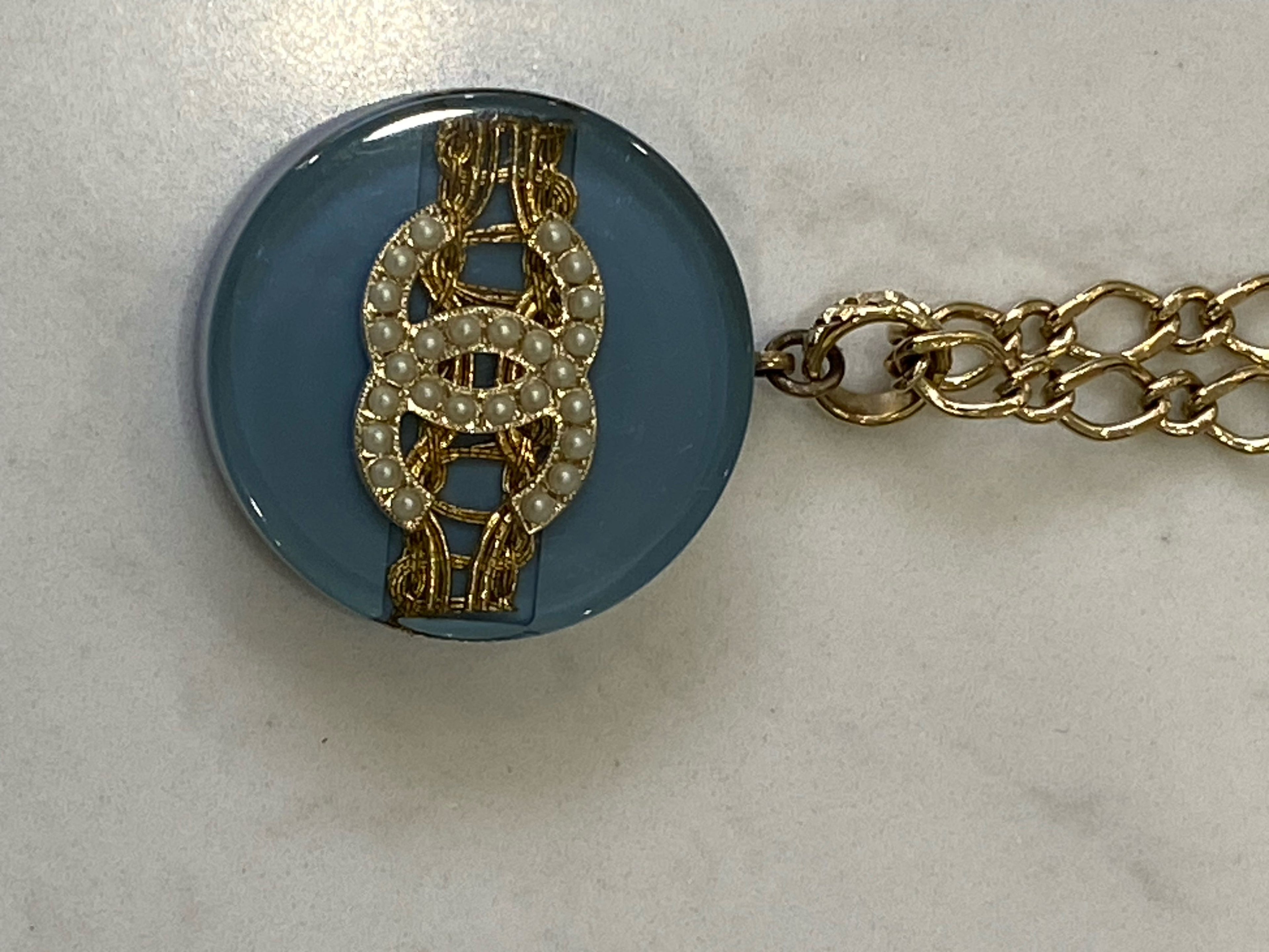 Chanel Blue Necklace