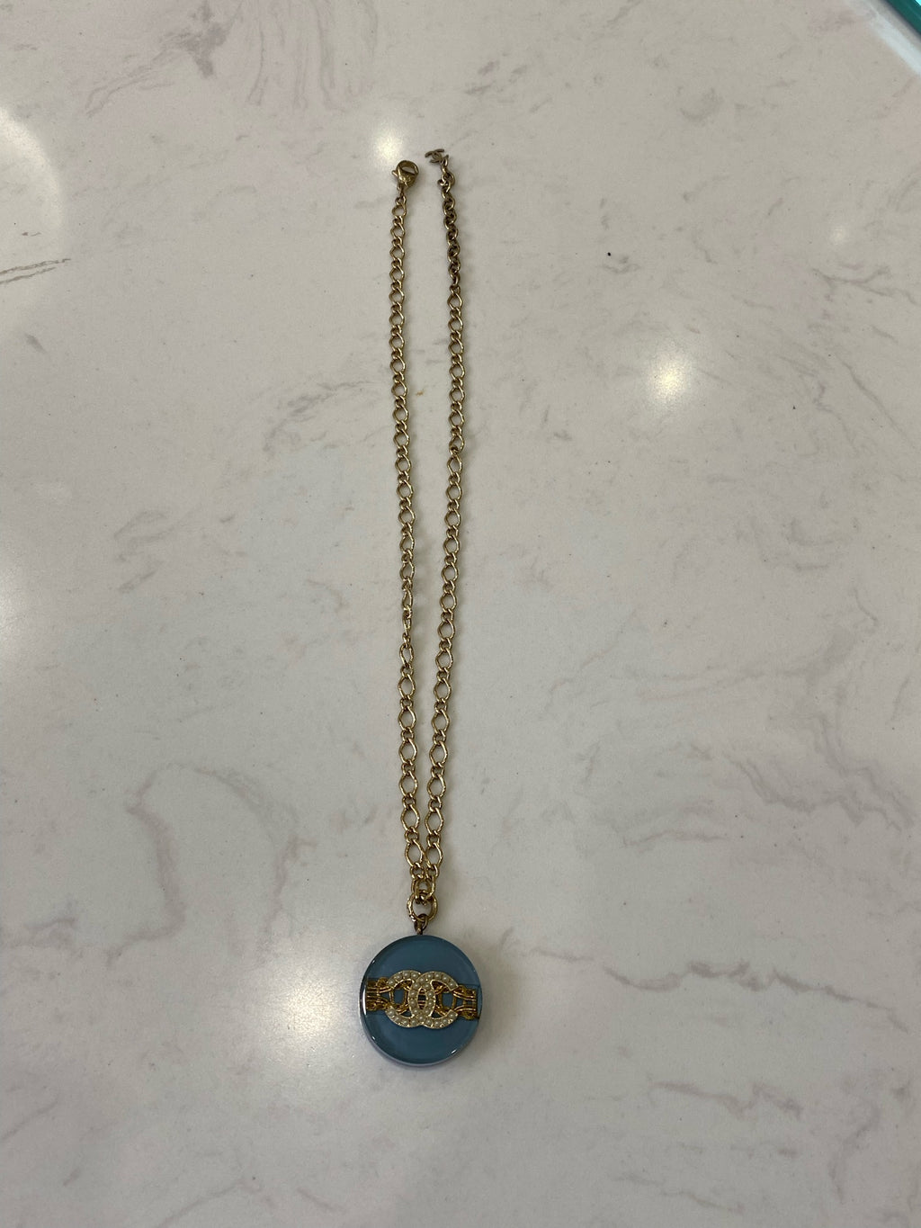 Chanel Blue Necklace