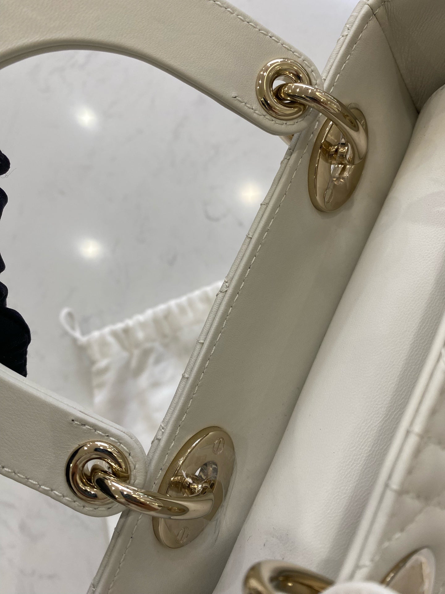 Dior Metal White Crossbody