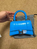 Balenciaga HOURGLASS Blue Crossbody 5928331LR6Y4624