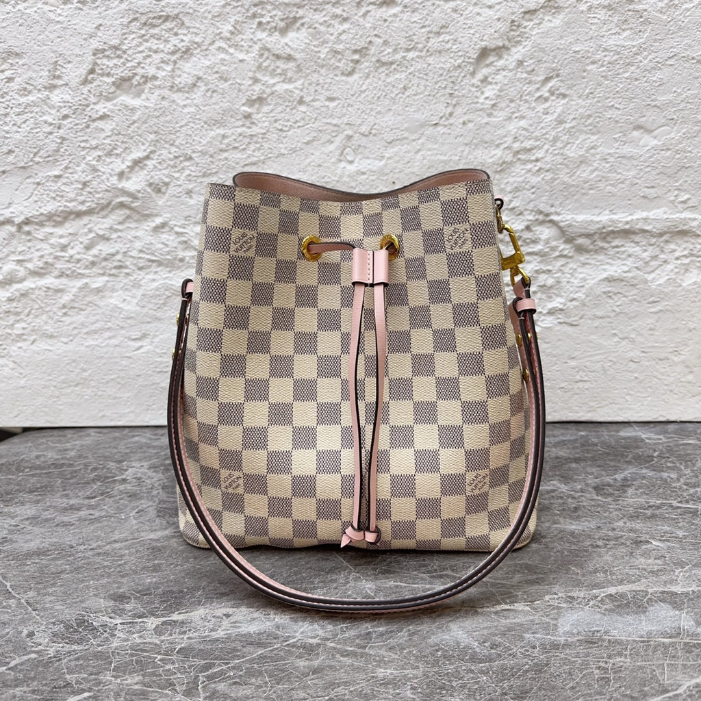 Louis Vuitton White Bucket & Drawstring Bag