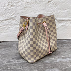 Louis Vuitton White Bucket & Drawstring Bag