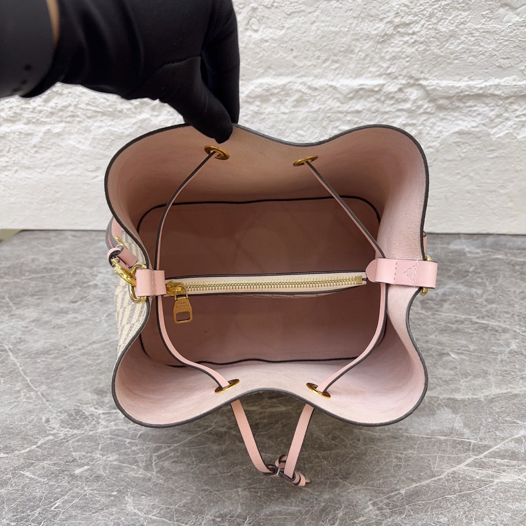 Louis Vuitton White Bucket & Drawstring Bag