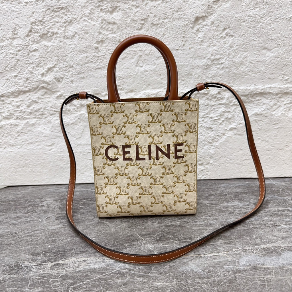 Celine White Tote