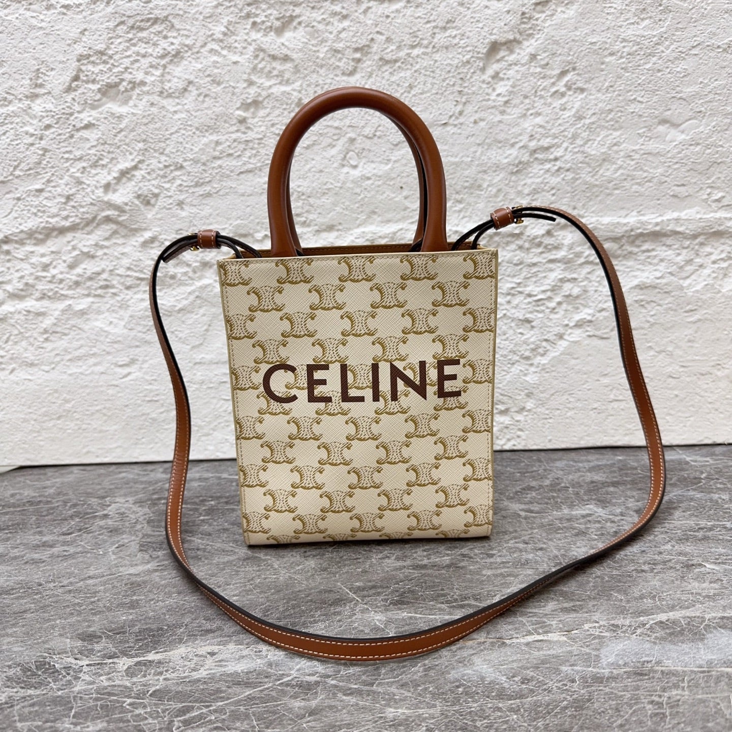Celine White Tote