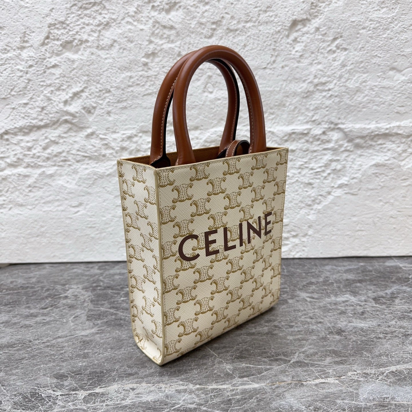 Celine White Tote