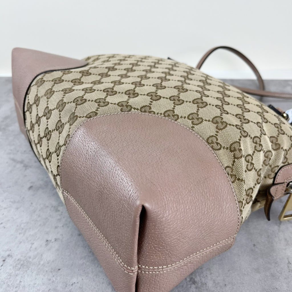 Gucci Canvas Pink Tote 323673-KH1BG-8866