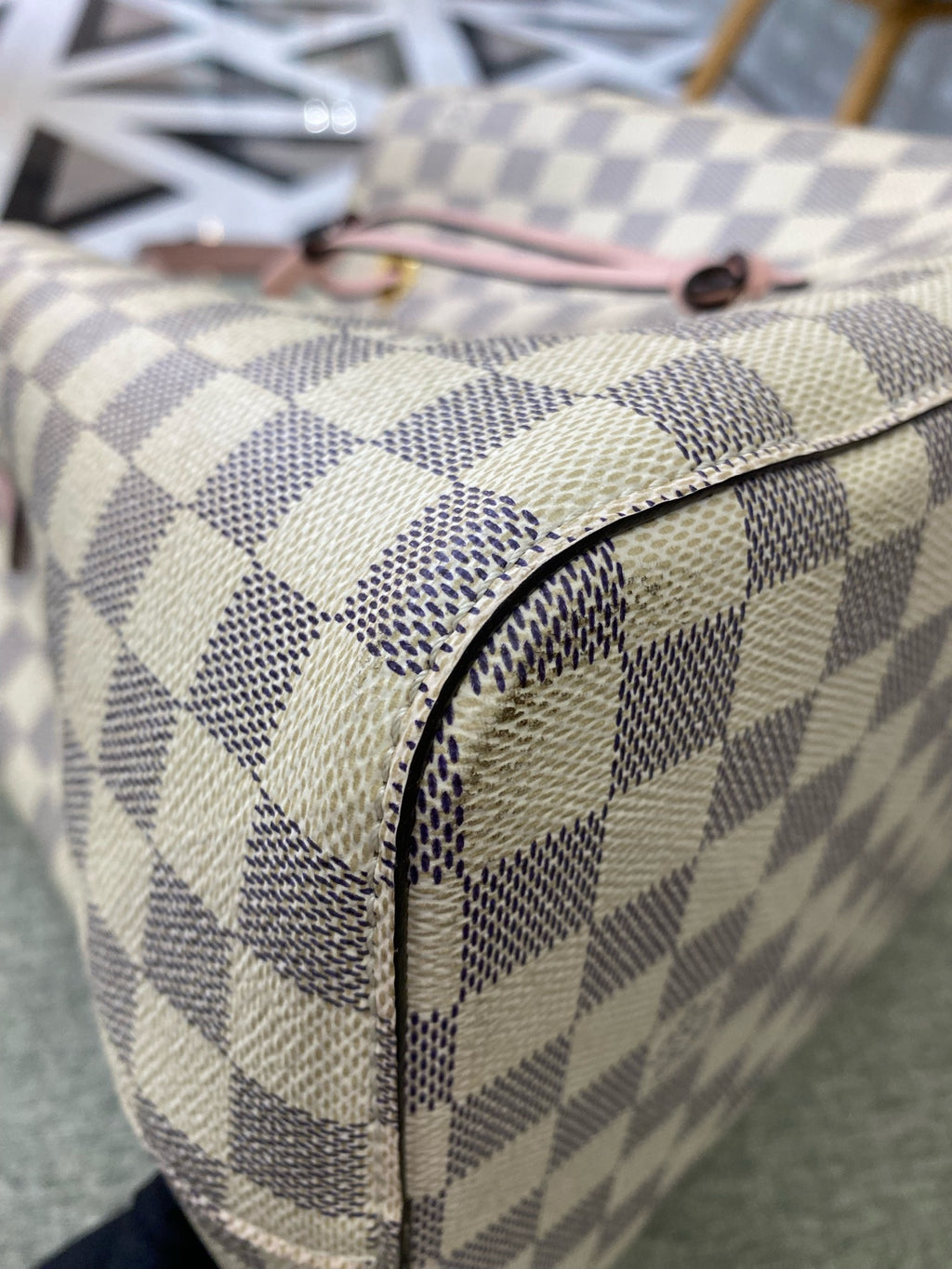 Louis Vuitton White Bucket & Drawstring Bag