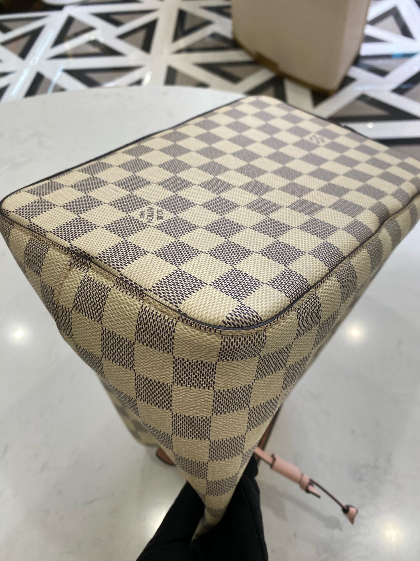 Louis Vuitton White Bucket & Drawstring Bag