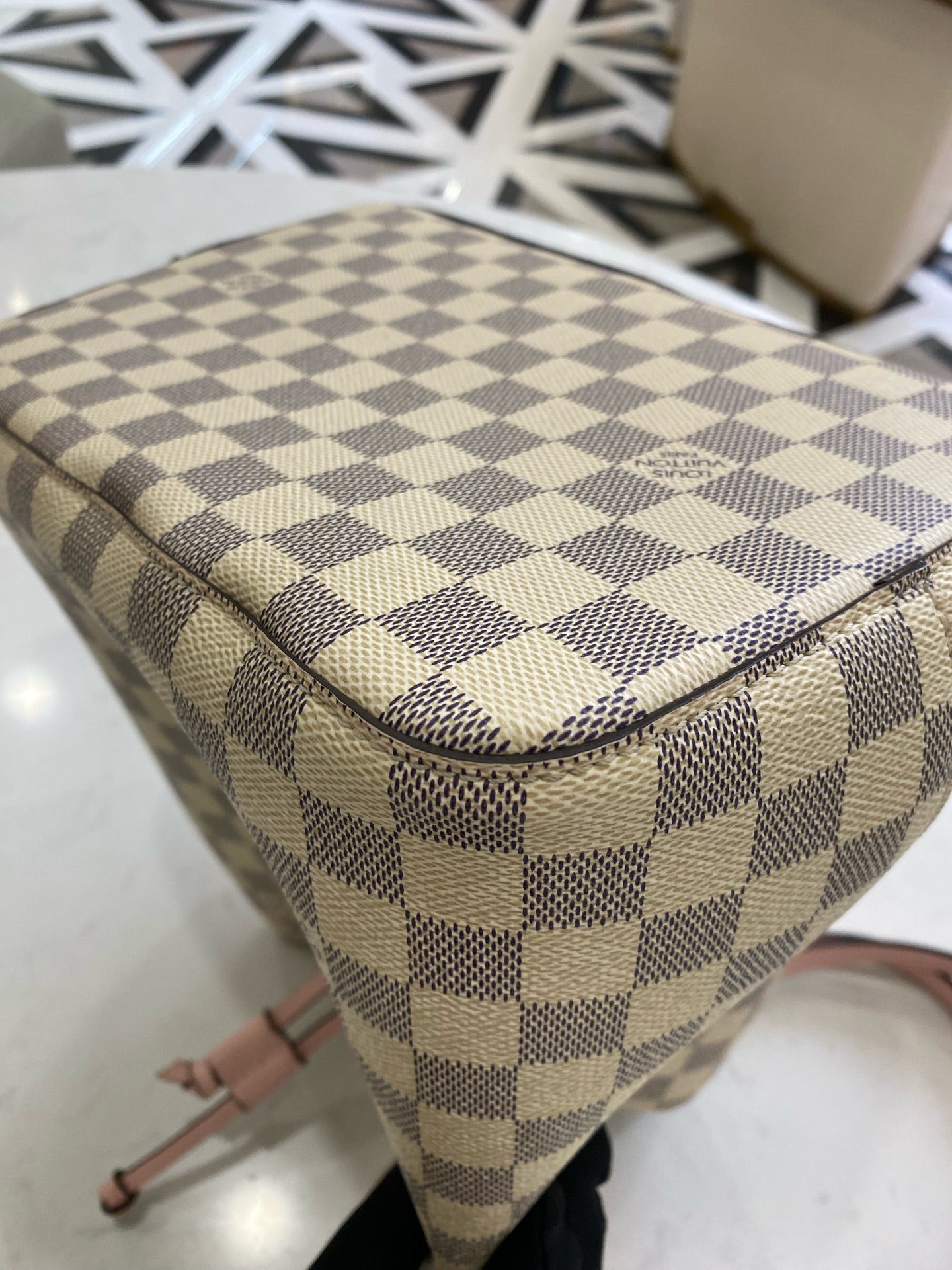 Louis Vuitton White Bucket & Drawstring Bag