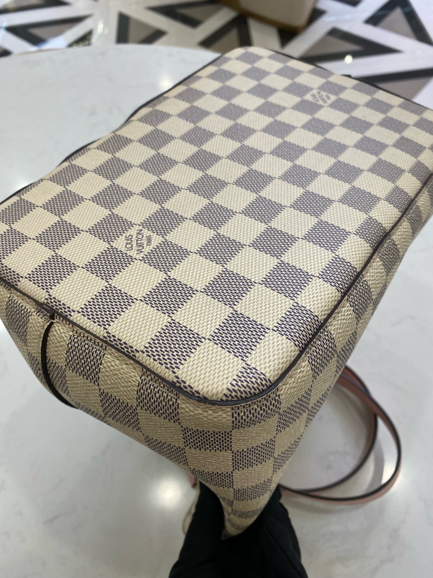 Louis Vuitton White Bucket & Drawstring Bag