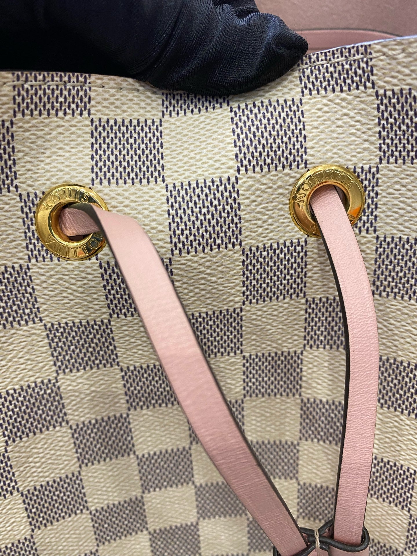 Louis Vuitton White Bucket & Drawstring Bag