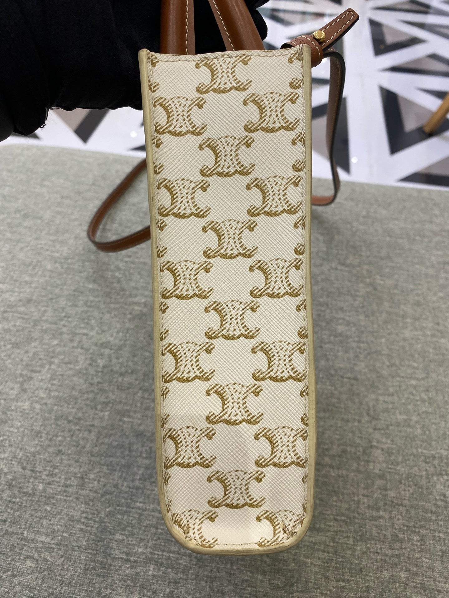 Celine White Tote