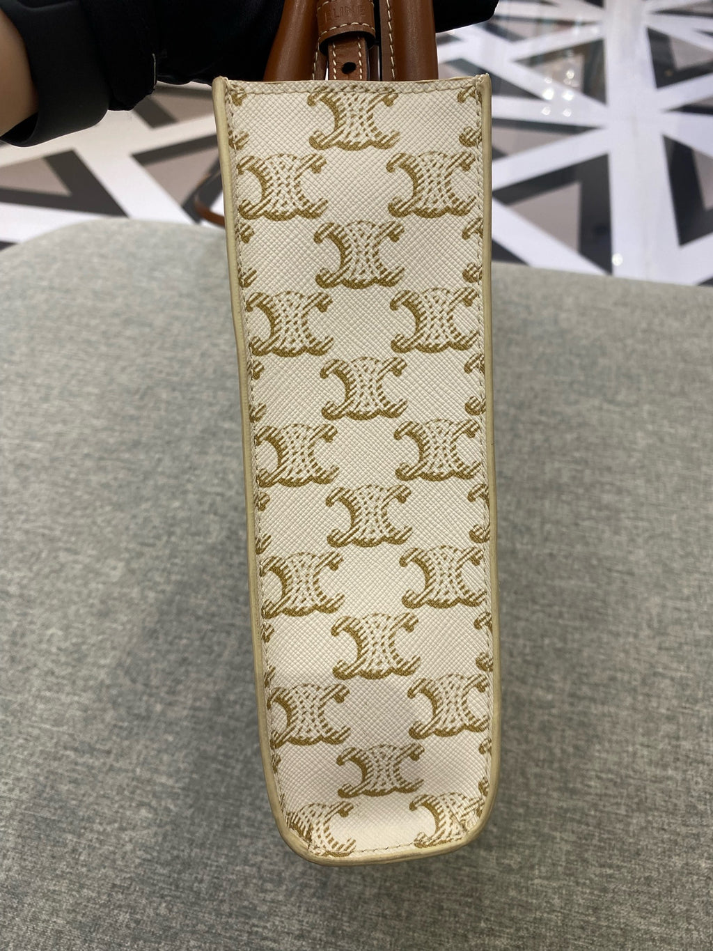 Celine White Tote