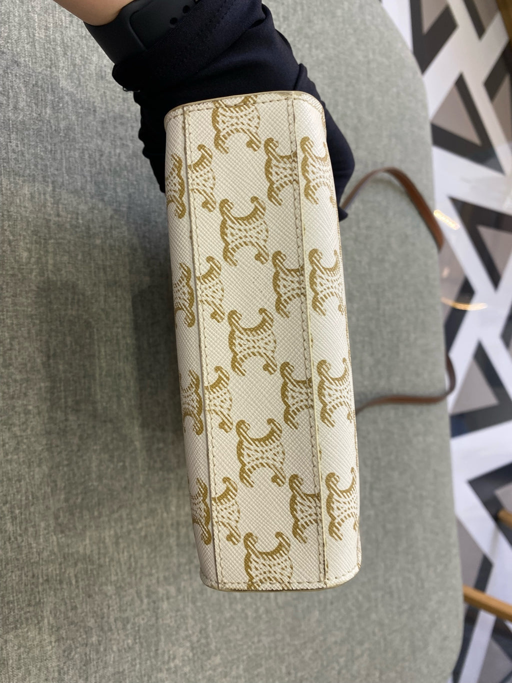 Celine White Tote