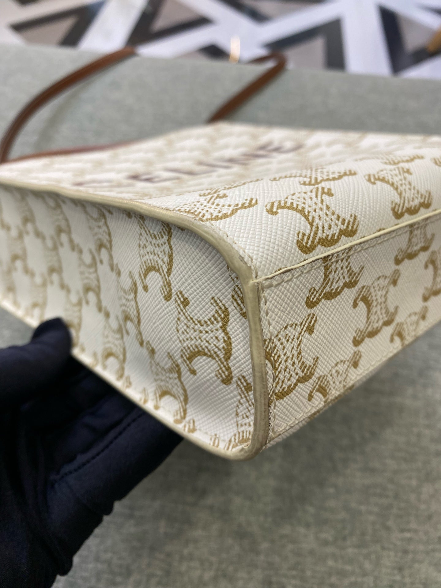 Celine White Tote