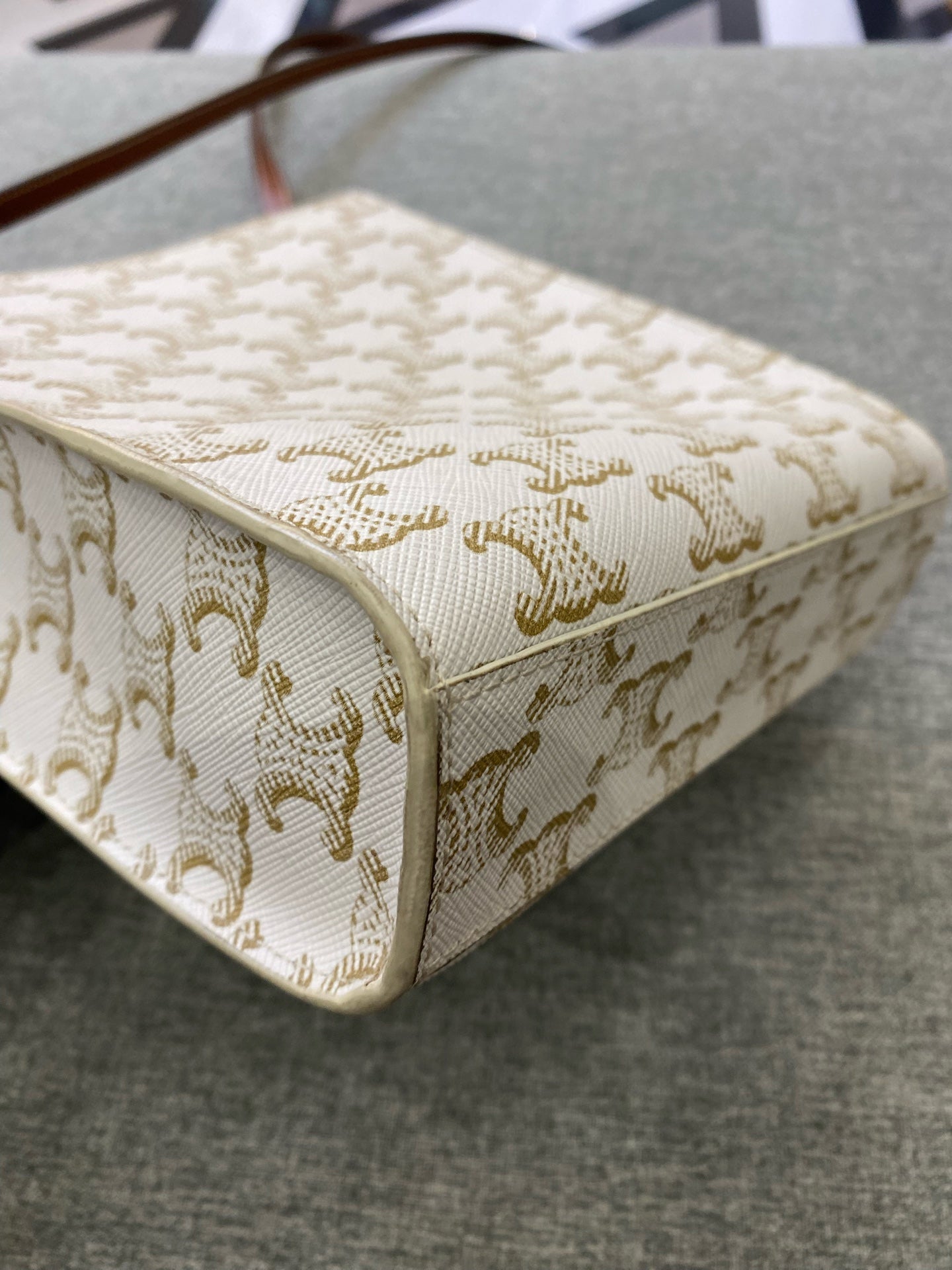 Celine White Tote