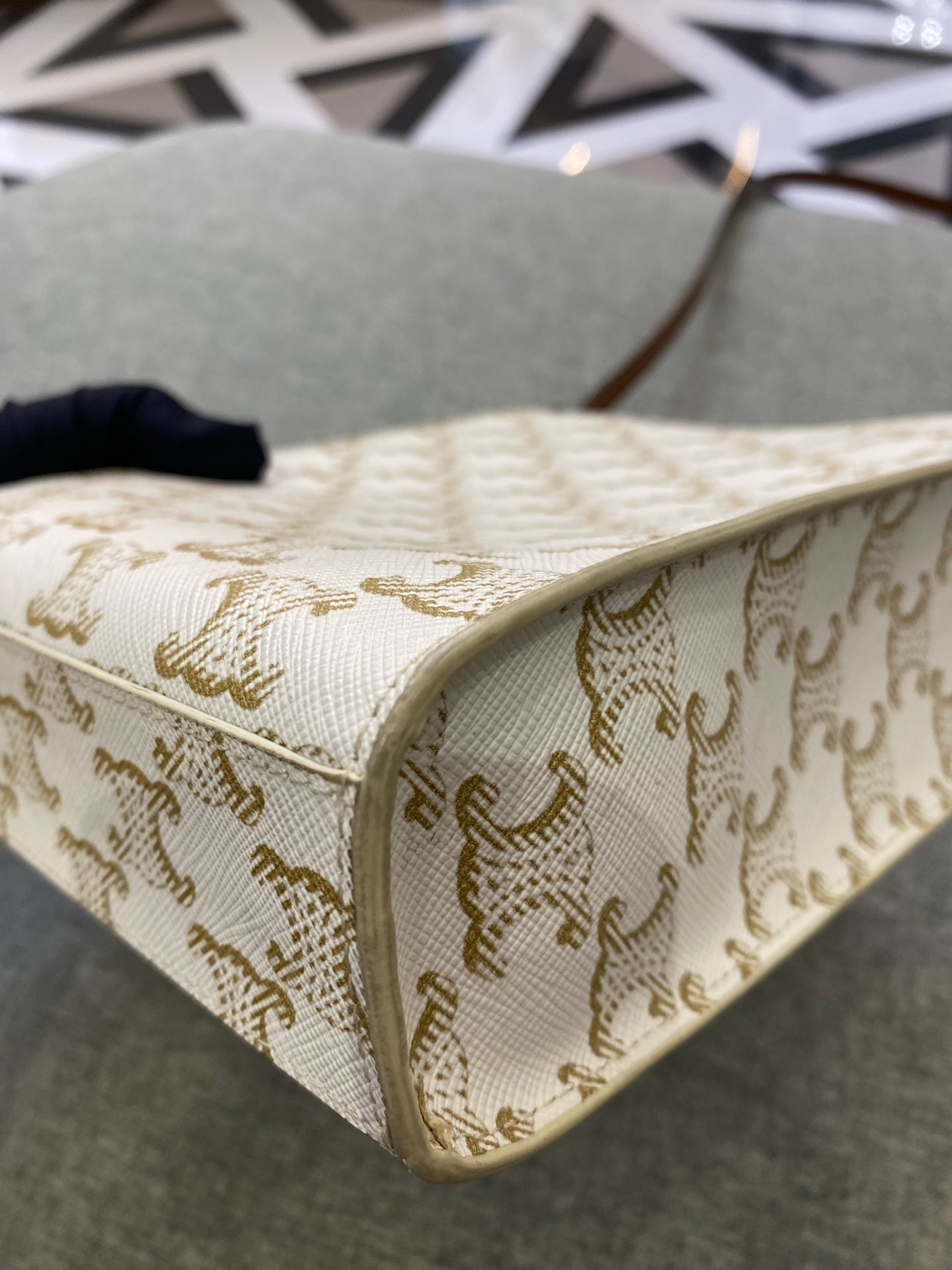 Celine White Tote