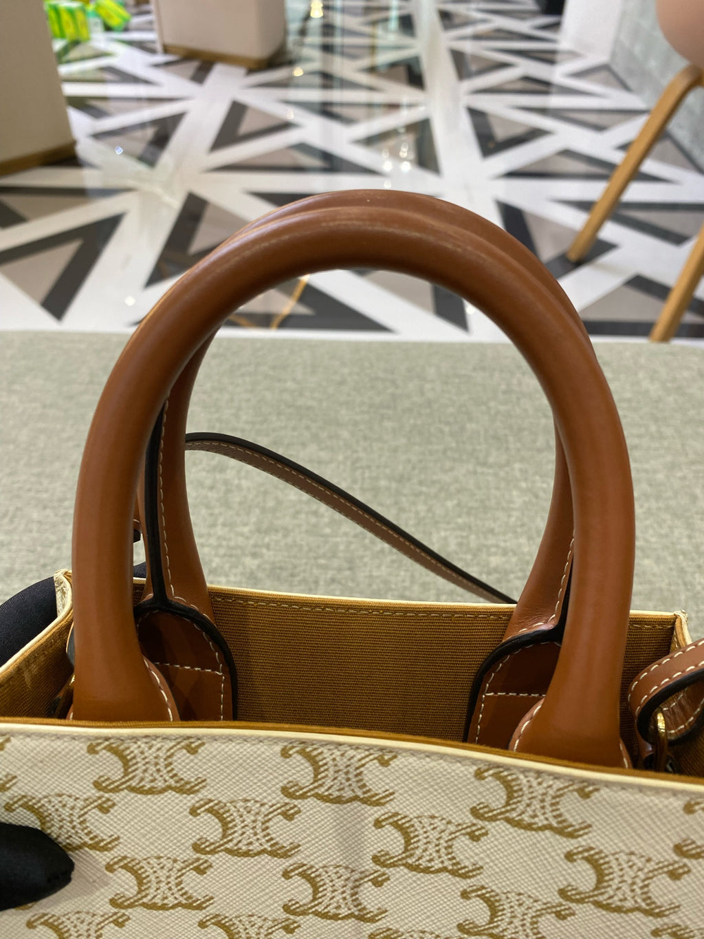 Celine White Tote