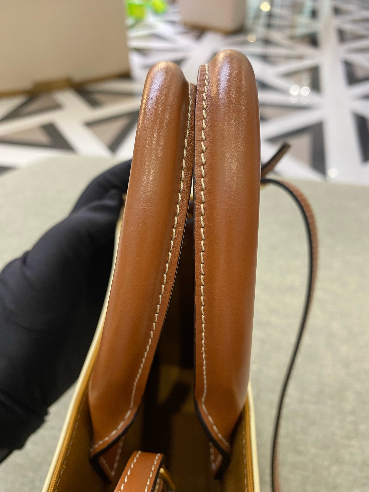 Celine White Tote