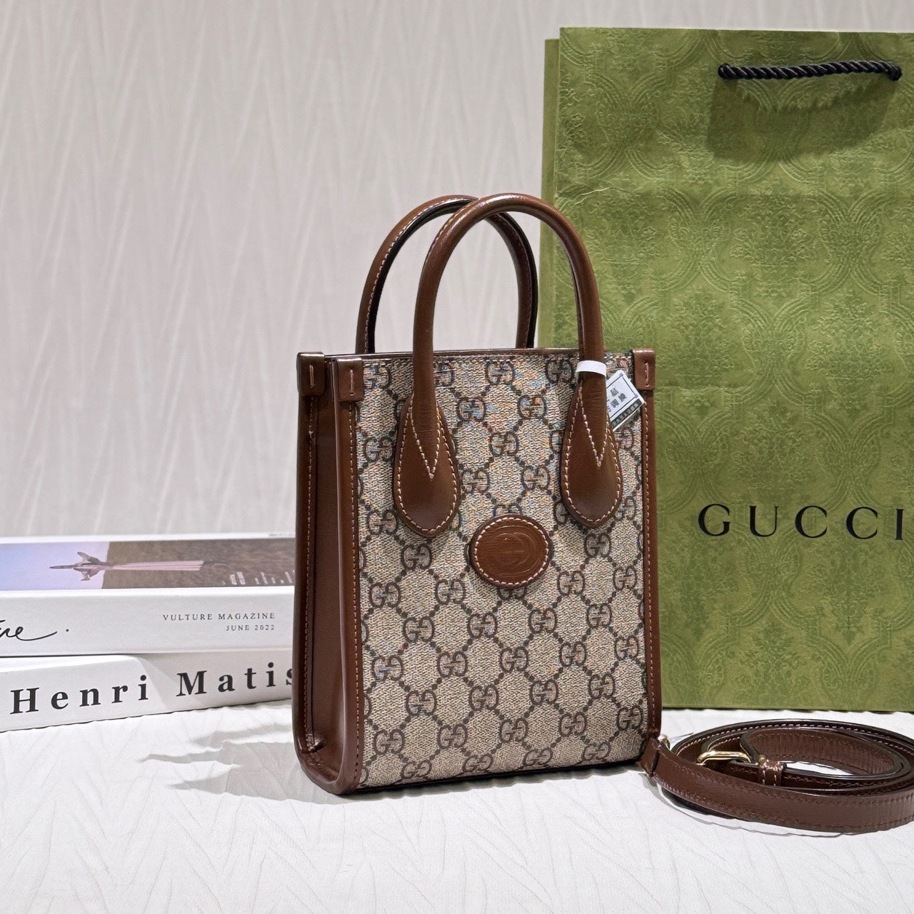 Gucci GG Retro Collection Tote 16 cm (width) x 20 cm (height) x 7 cm (depth) 671623 92TCG 8563